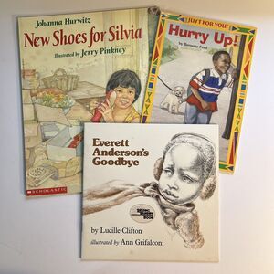 Set of 3 Storybooks Everett Andersons Goodbye New Shoes for Silvia Hurry Up